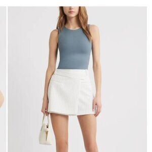 Open Edit Blue Weather Crewneck Tank Top S NWT